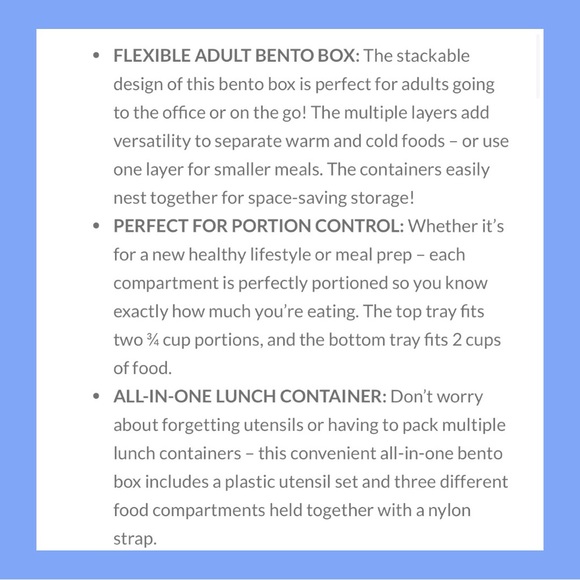 BENTGO Classic All-In-One Stackable Lunch Box ~ Brand New In Package! - Picture 14 of 16